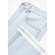 Mango Kids high waist flared jeans light blue denim Blauw Effen - 152(...