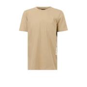 Shoeby T-shirt met printopdruk zand Beige Jongens Katoen Ronde hals Pr...