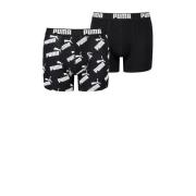 Puma boxershorts set van 2 Zwart Jongens Stretchkatoen Effen - 122/128