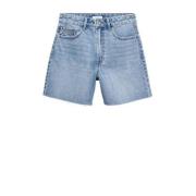 Mango Kids denim short light blue denim Korte broek Blauw Effen - 172(...