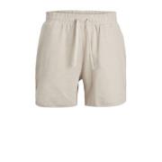 JACK & JONES JUNIOR loose fit sweatshort JPSTKARL JJFRED ecru Korte br...