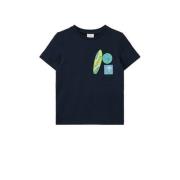 s.Oliver T-shirt met printopdruk Blauw Jongens Katoen Ronde hals Print...