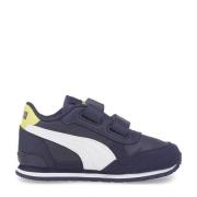 Puma ST Runner sneakers donkerblauw/geel/wit Jongens/Meisjes Imitatiel...