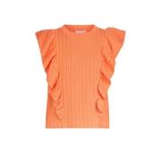 Shoeby T-shirt oranje Meisjes Polyester Ronde hals - 110/116