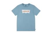 Levi's Kids T-shirt Batwing met logo stillwater Blauw Jongens Katoen R...