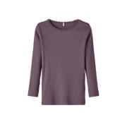 NAME IT MINI ribgebreide longsleeve NMFKAB Paars Meisjes Stretchkatoen...