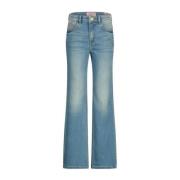 Vingino straight fit jeans Claire tinted mid blue Blauw Meisjes Denim ...