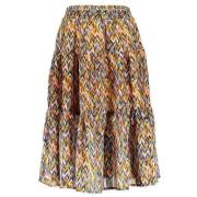 B.Nosy rok met grafische print bruin/multicolor Meisjes Polyester Graf...