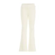 WE Fashion flared broek ecru Meisjes Polyester Effen - 170