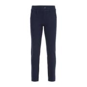 WE Fashion slim fit broek donkerblauw Jongens Katoen Effen - 128