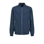 JACK & JONES JUNIOR bomberjack zomer JJERUSH petrol blauw Jas Jongens ...