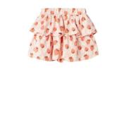 NAME IT MINI rok NMFDIA met all over print roze/ecru Meisjes Katoen Al...