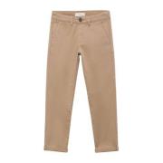 Mango Kids broek beige Jongens Stretchkatoen Effen - 140