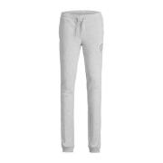 JACK & JONES JUNIOR joggingbroek JPSTGORDON JJSWIFT met logo wit melan...