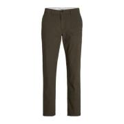 JACK & JONES JUNIOR regular fit broek JPSTMARCO JJDAVE donkerbruin Jon...