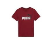 Puma T-shirt rood Jongens Katoen Ronde hals Logo - 152