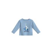 s.Oliver baby longsleeve met printopdruk lichtblauw Jongens Katoen Ron...