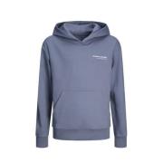 JACK & JONES JUNIOR hoodie JCOAERO met tekst zachtblauw Sweater Tekst ...