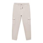 Mango Kids joggingbroek beige Jongens Sweat Effen - 140