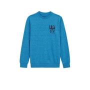 WE Fashion sweater blauw Trui Melée - 146/152 | Trui van WE Fashion