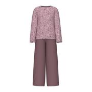 NAME IT KIDS pyjama met bloemdessin paars/mauve Meisjes Stretchkatoen ...