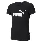 Puma T-shirt met logo zwart Meisjes Katoen Ronde hals Logo - 176