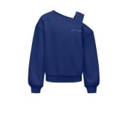 KIDS ONLY GIRL sweater KOGSEEMA met printopdruk hardblauw Printopdruk ...