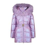 Le Chic gewatteerde winterjas BODETTE metallic lila Paars Meisjes Poly...