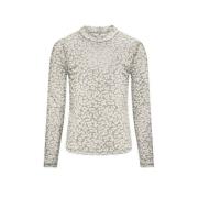 KIDS ONLY GIRL longsleeve met panterprint grijs/beige Meisjes Polyeste...