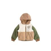 Your Wishes teddy jas Obi beige/groen/taupe Meerkleurig - 146/152