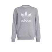 adidas Originals sweater grijs melange Trui Jongens/Meisjes Katoen Ron...