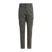 Shoeby tapered fit cargobroek grijs Jongens Katoen Effen - 158/164