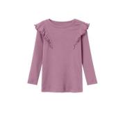 NAME IT MINI longsleeve NMFNILLA roze Meisjes Katoen Ronde hals Effen ...