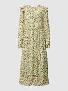 Midi-jurk met bloemenmotief, model 'Adalia'
