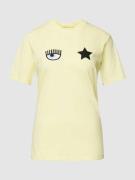 T-shirt met motiefstitching, model 'EYE STAR'