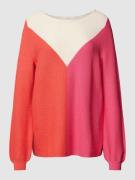 Gebreide pullover in colour-blocking-design