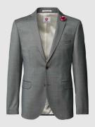 Slim fit 2-knoops colbert met sierdetail