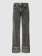 Jeans met labeldetails, model 'GIANNA'