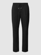 Straight leg stoffen broek met achterzakken