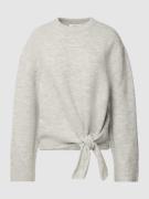 Gebreide pullover met knoopdetail, model 'Franka'