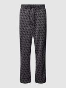 Straight fit sweatpants met tunnelkoord