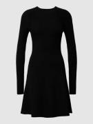 Mini-jurk van viscosemix met ronde hals, model 'Firoko'