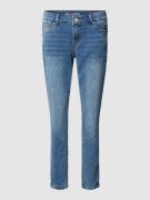 Regular fit jeans in used-look en denimlook