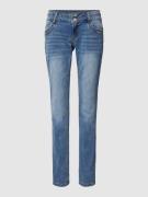 Jeans met normaal model en denimlook