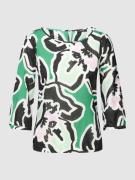 Blouse met all-over motief, model 'Fu intense'