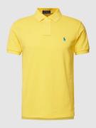 Regular fit poloshirt met labelstitching