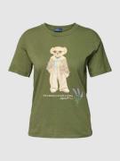T-shirt met motiefstitching, model 'PROV BEAR'