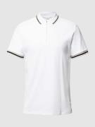 Slim fit poloshirt met labeldetail, model 'TOULOUSE'