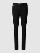High rise super skinny fit jeans met labelpatch, model 'SYLVIA'