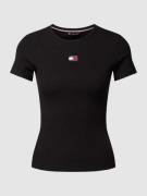 Slim fit T-shirt in riblook